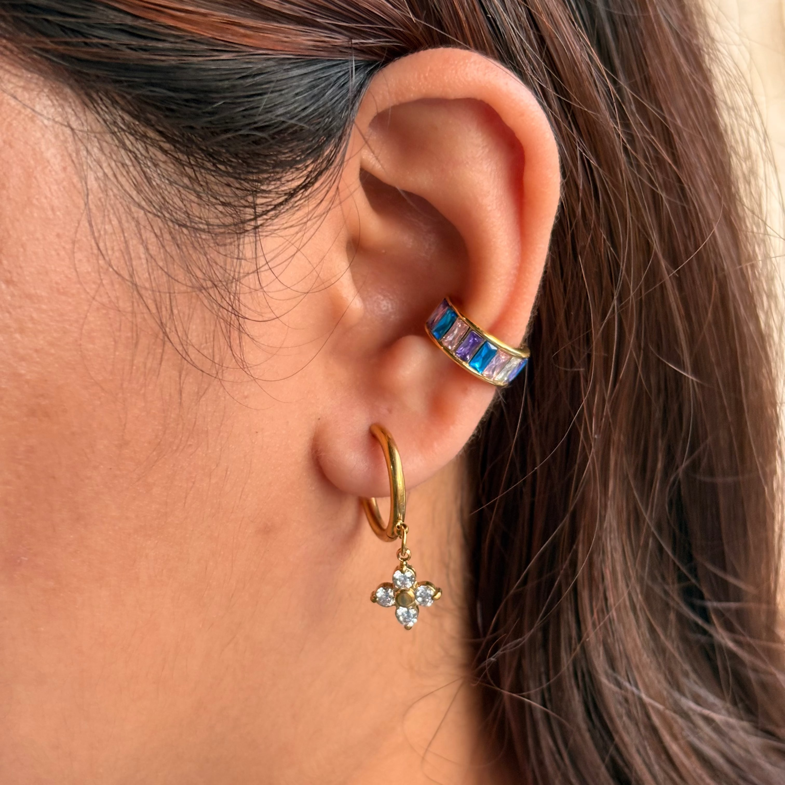 Colourful Ear Cuffs | Brooklyn Ear Cuffs | Pretty Shimmering Things