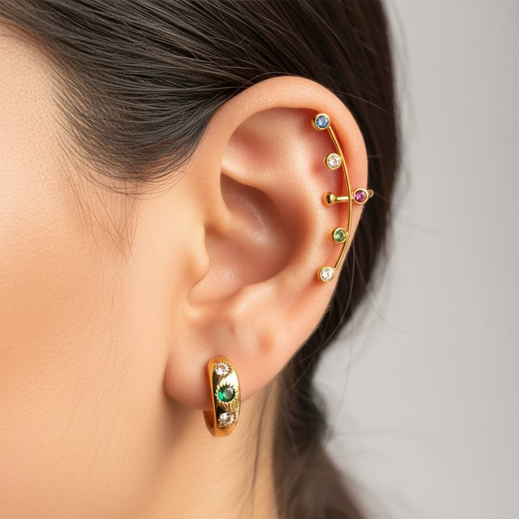 Gold Ear Cuff | Vela Ear Cuff | Pretty Shimmering Things