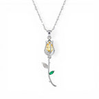 Lila Petal Glow Necklace
