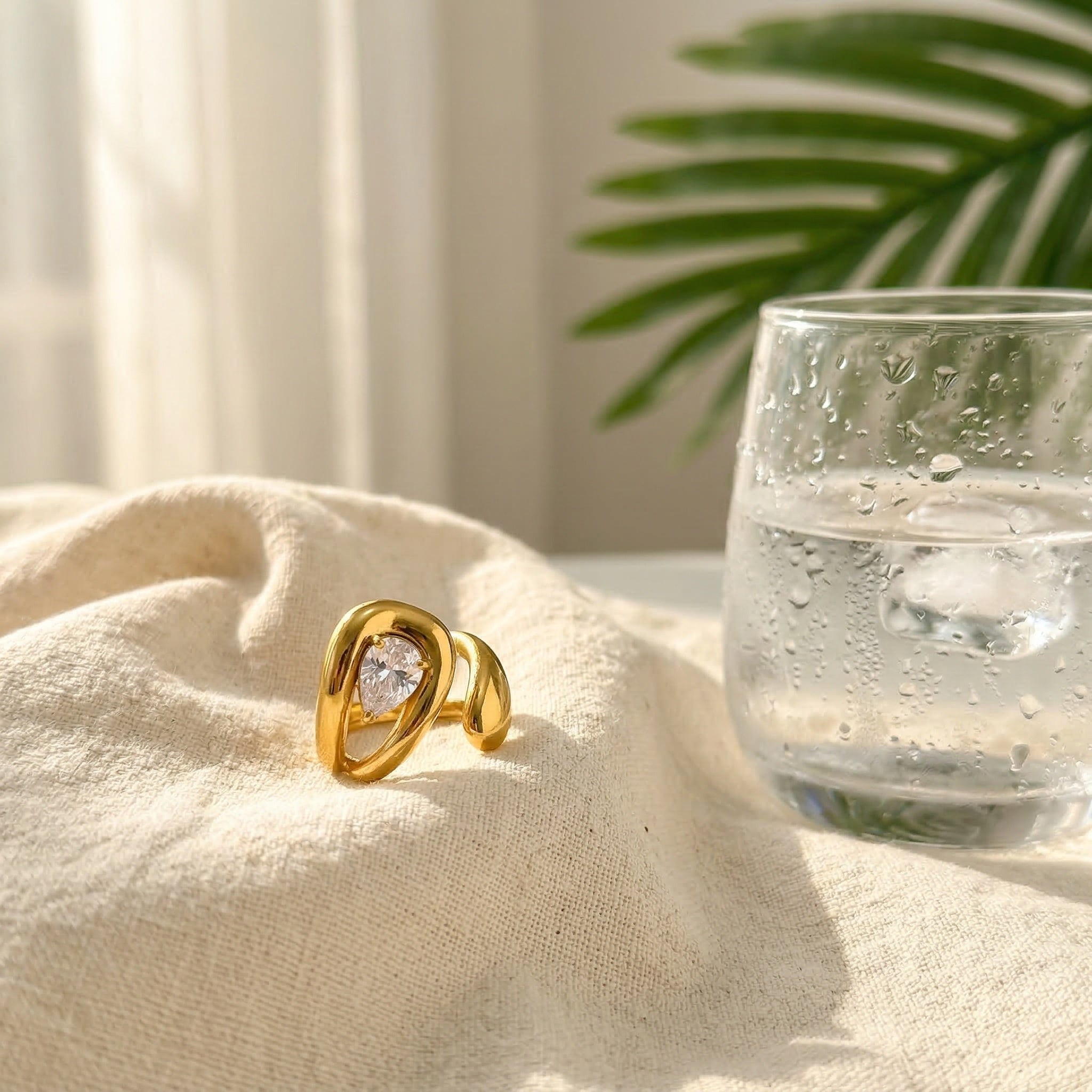 Luz Halo Open Ring