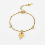 Lena Puff Heart Bracelet