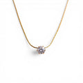 Solitaire Glow Promise Necklace