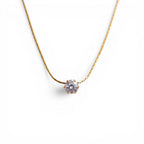 Solitaire Glow Promise Necklace