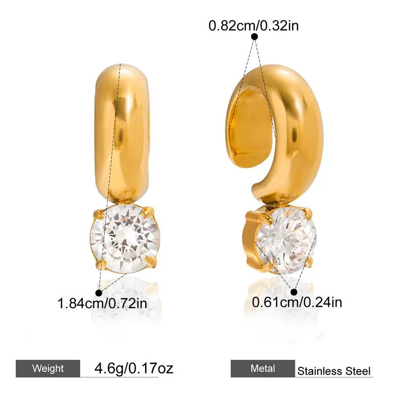 Noor Zircon Ear Cuffs