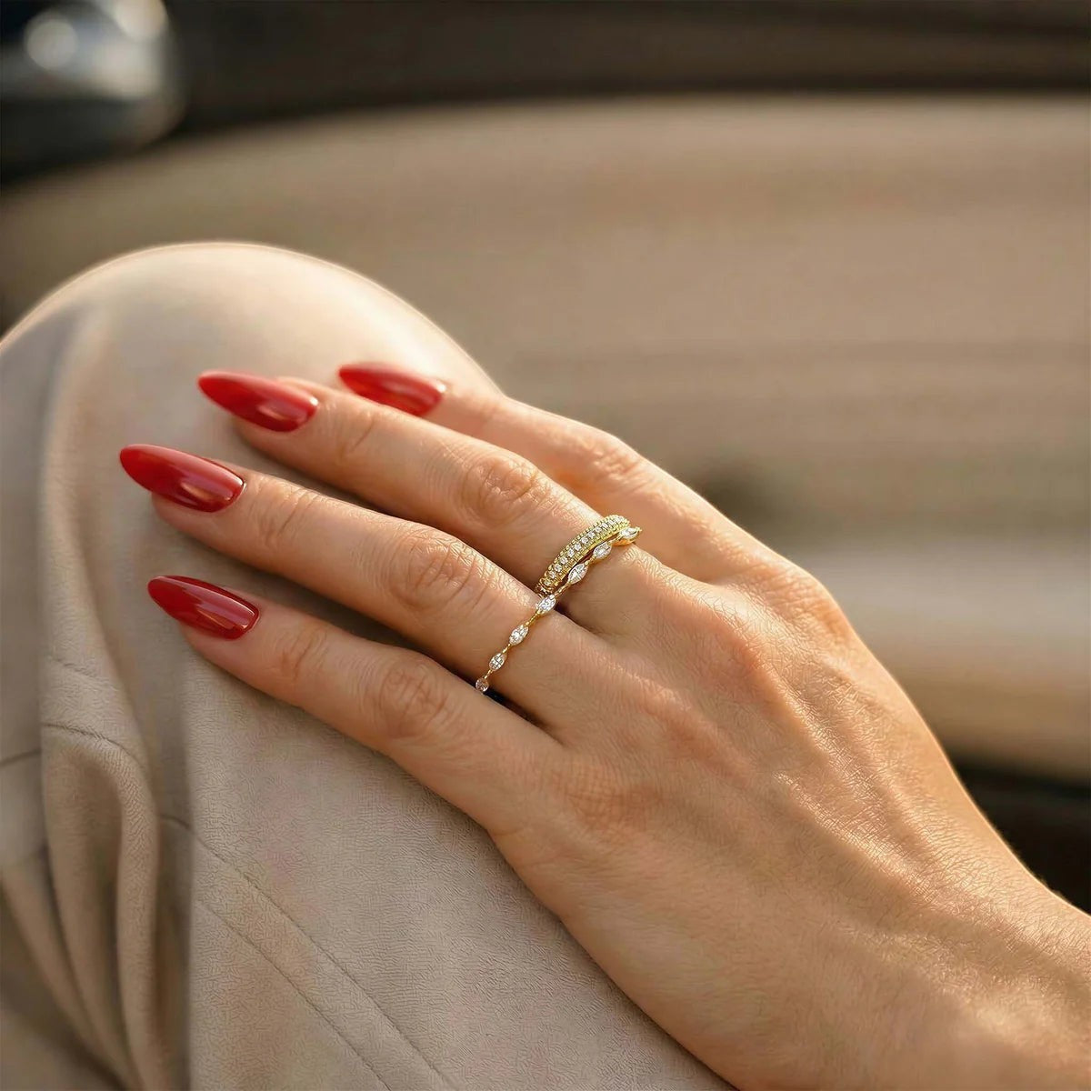 Camille Gleam Ring Set