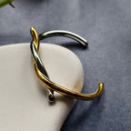 Twist Duo Open Bangle