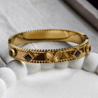 Butterfly Noir Zircon Bangle
