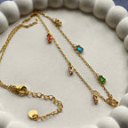 Jewel Confetti Rectangle Necklace