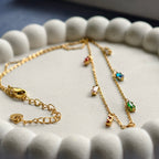Jewel Confetti Rectangle Necklace