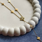Four Leaf Glow Y-Necklace
