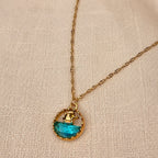 Selene Turtle Pendant Necklace