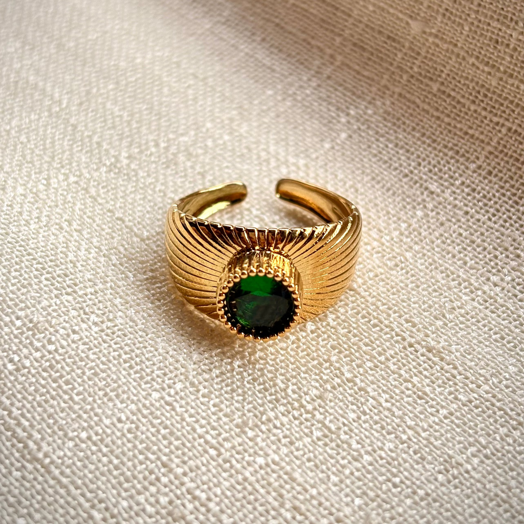 Evelyn Trillion Cut Open Ring