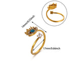 Anaya Devil’s Eye Open Ring
