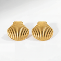 Coral Shell Studs