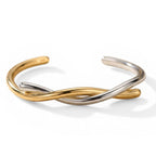 Twist Duo Open Bangle