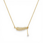 Golden Leaf Glow Necklace