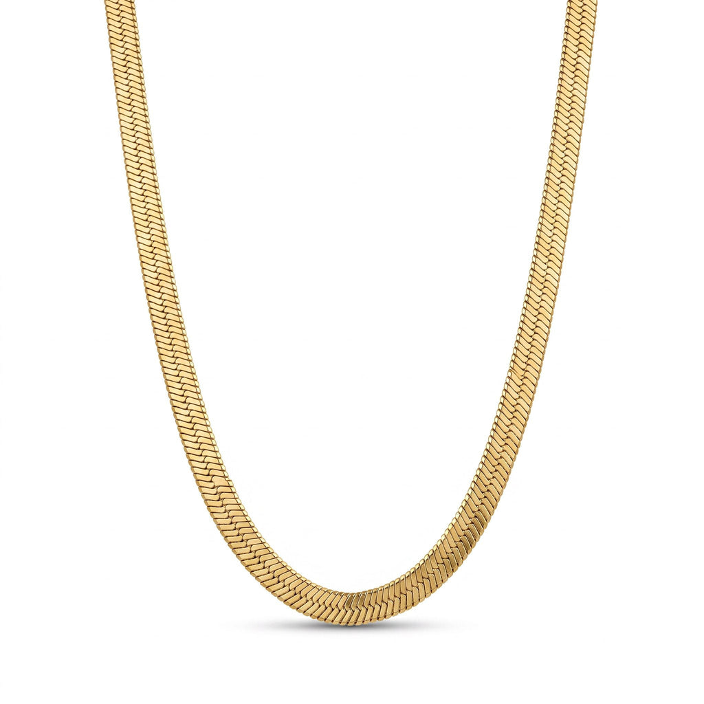 Mira Herringbone Chain Necklace