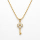 Clover Lucky Key Pendant Necklace
