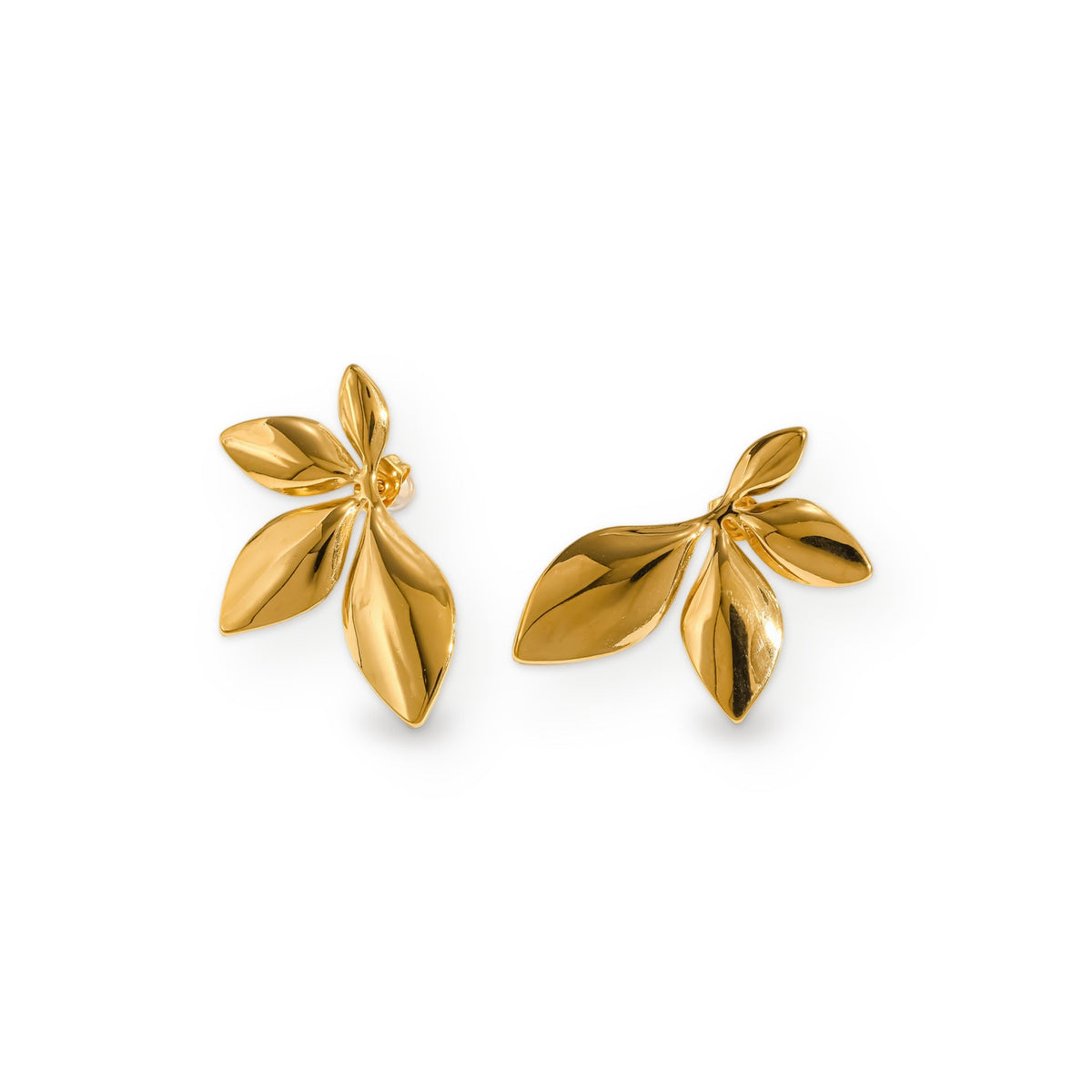Ishita Petal Studs on white