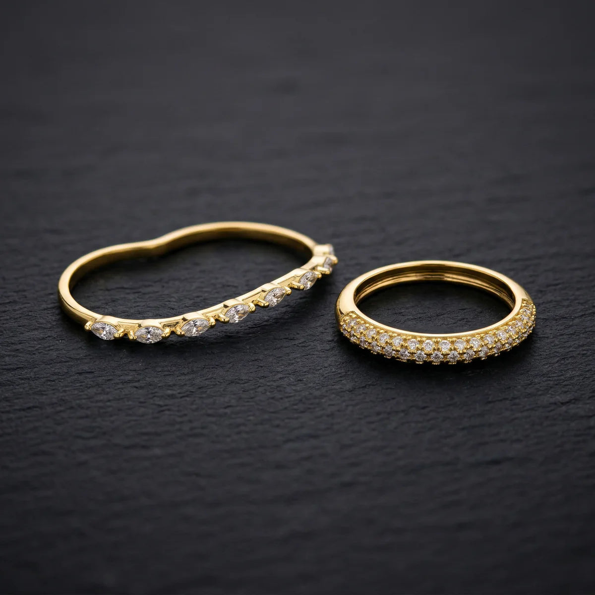 Camille Gleam Ring Set