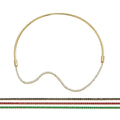 Celeste Crystal 4 in 1 Choker Necklace in gold-tone finish, product shot on white background
