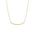 Sunrise Curve Minimal Necklace in 18K gold PVD-plated finish, product shot on white background