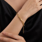 Zenith Link Fusion Bracelet in 18K gold PVD-plated finish worn on the wrist
