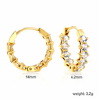 Lyra Crystal Hoop Clips size diagram showing dimensions