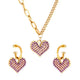 Chloe Heart Charm Set
