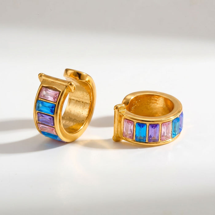 Brooklyn Ear Cuffs in 18K gold PVD-plated finish, product shot on white background
