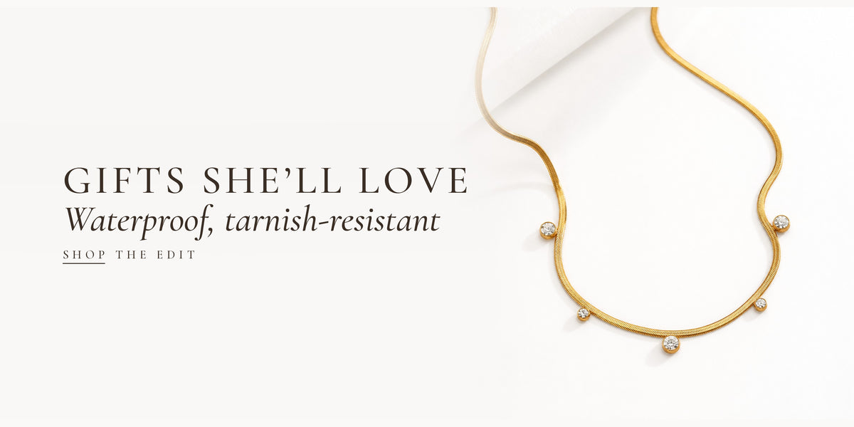 Gifts she'll love: waterproof, tarnish-resistant gold snake chain