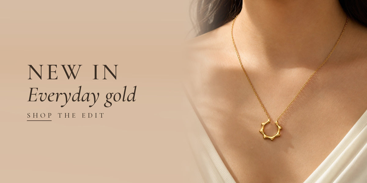 New in: everyday gold sun pendant necklace