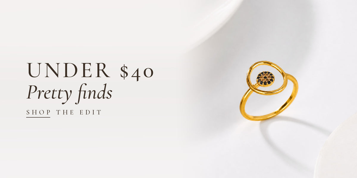 Under $40: pretty finds, gold open-circle ring