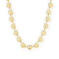 Saanvi Heart Link Necklace on white