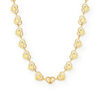 Saanvi Heart Link Necklace on white